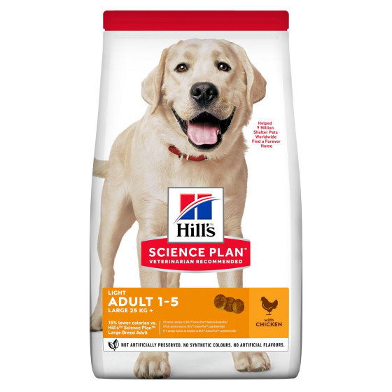 Hill's canine adult Light Large Breed 14Kg
