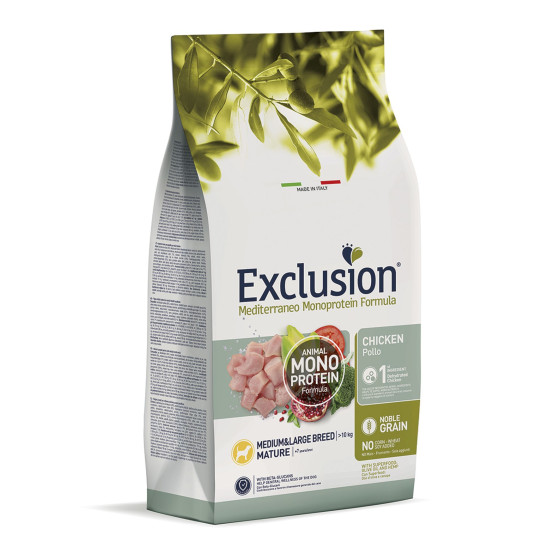 Exclusion MEDITERRANEO Monoprotein Mature Med/Large Poulet 3kg