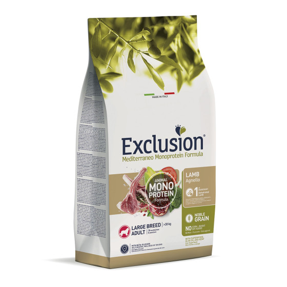 Exclusion MEDITERRANEO Monoprotein Adult Large Lamb 12kg