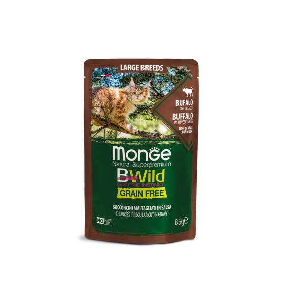 Monge Cat Bwild GF LARGE Buffalo 28x85g