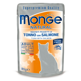 Monge Natural Cat Adult Tuna&Salmon 24x80g