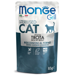Monge Grill Cat Sterilised Trout28x 85g