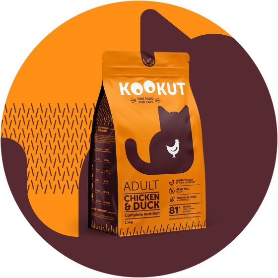 Kookut Cat Chicken & Duck 1.5kg