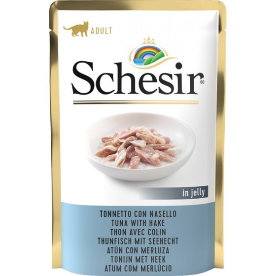 Schesir Cat Sachet 85gr Thon avec Colin