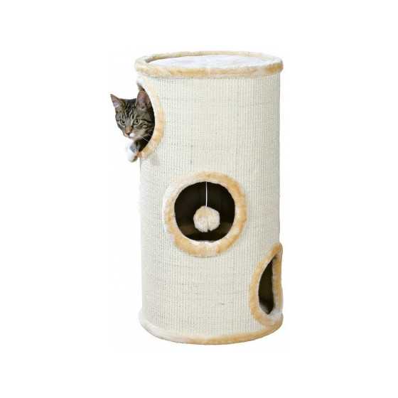 Cat Tower Samuel with sisal, beige 70cm