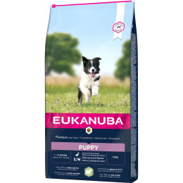 Eukanuba dog puppy S/M Lamb&Rice 12kg(Délai 3 à 5 jours)