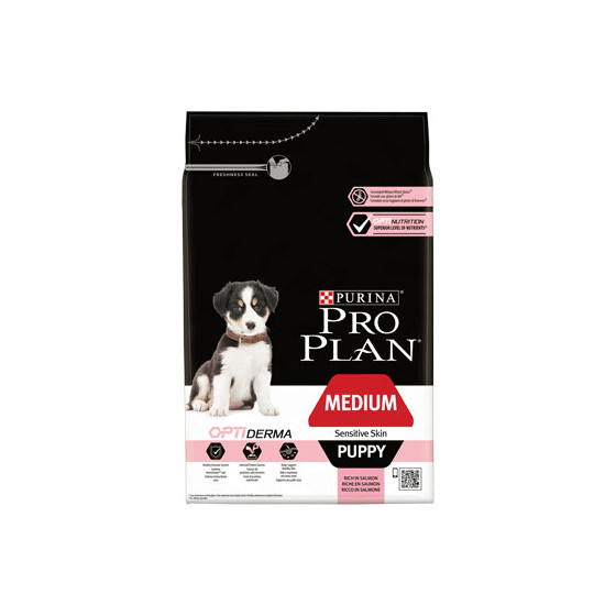 ProPlan Medium Sensitive Skin Puppy Food rich in Salmon 3kg