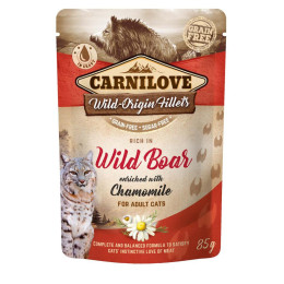 Carnilove Fel Adult Wild Boar & Chamomile Sachet 24x85gr (On order)