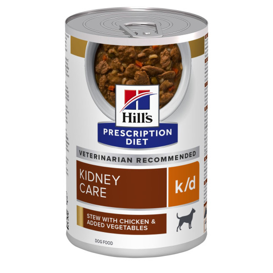 Prescription Diet™ k/d™ Canine Mijoté Poulet Legume en boite 12x354gr
