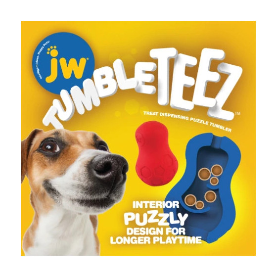 Dog toy JW Tumble Teez M Red