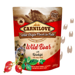 Carnilove Can Adult Pouch Wild Boar Paté 12x300g (on order)