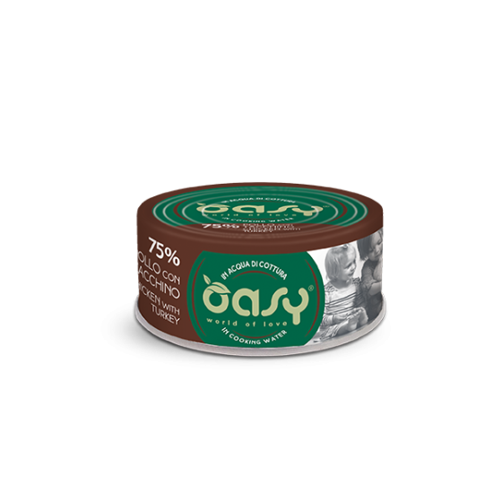 Boite Oasy Chat More Love Poulet Dinde 70gr