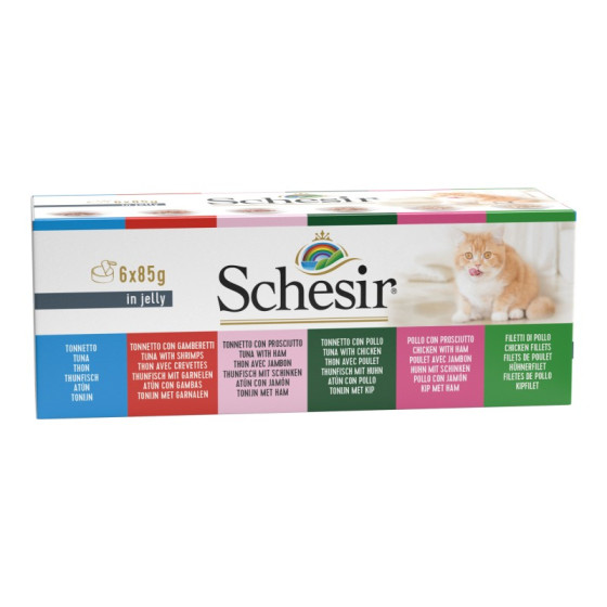 Schesir Cat Multi Jelly 6x85gr