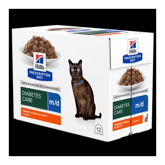 Prescription Diet™ Feline m/d™ Poulet 4x(12x85gr)
