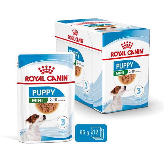 Royal Canin Wet Dog Food Mini Puppy Pouches 12x85g