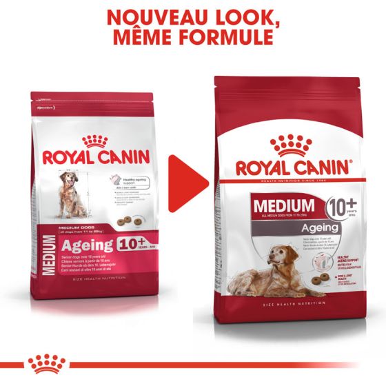 Royal Canin dog SIZE N medium Ageing 10+ 15Kg (Délai 2 a 5 jours)