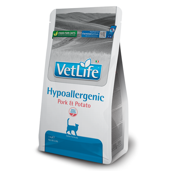 Farmina Cat VetLife Hypoallergenic Porc Pomme de terre 400g
