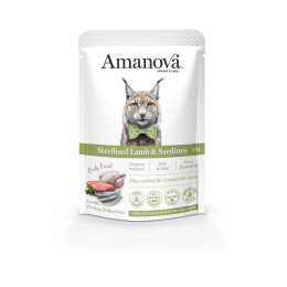 AMANOVA Cat Steri Bag Lamb Sardine 85gr