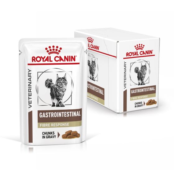RC Vet Cat Gastrointestinal Fibre Response in Gravy 4x12x85gr